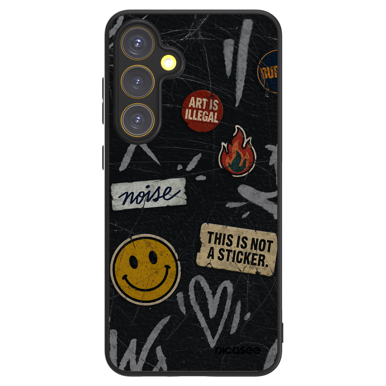 Picasee ULTIMATE CASE PowerShare pro Samsung Galaxy S24 FE S721B - STICKERS x TAGS