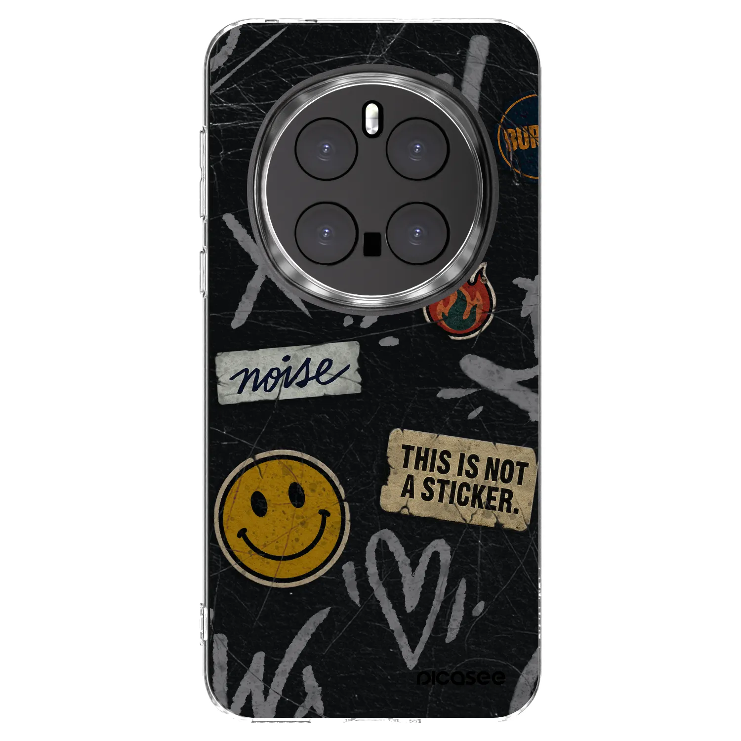 Picasee silikonowe przeźroczyste etui na Honor Magic7 Pro 5G - STICKERS x TAGS