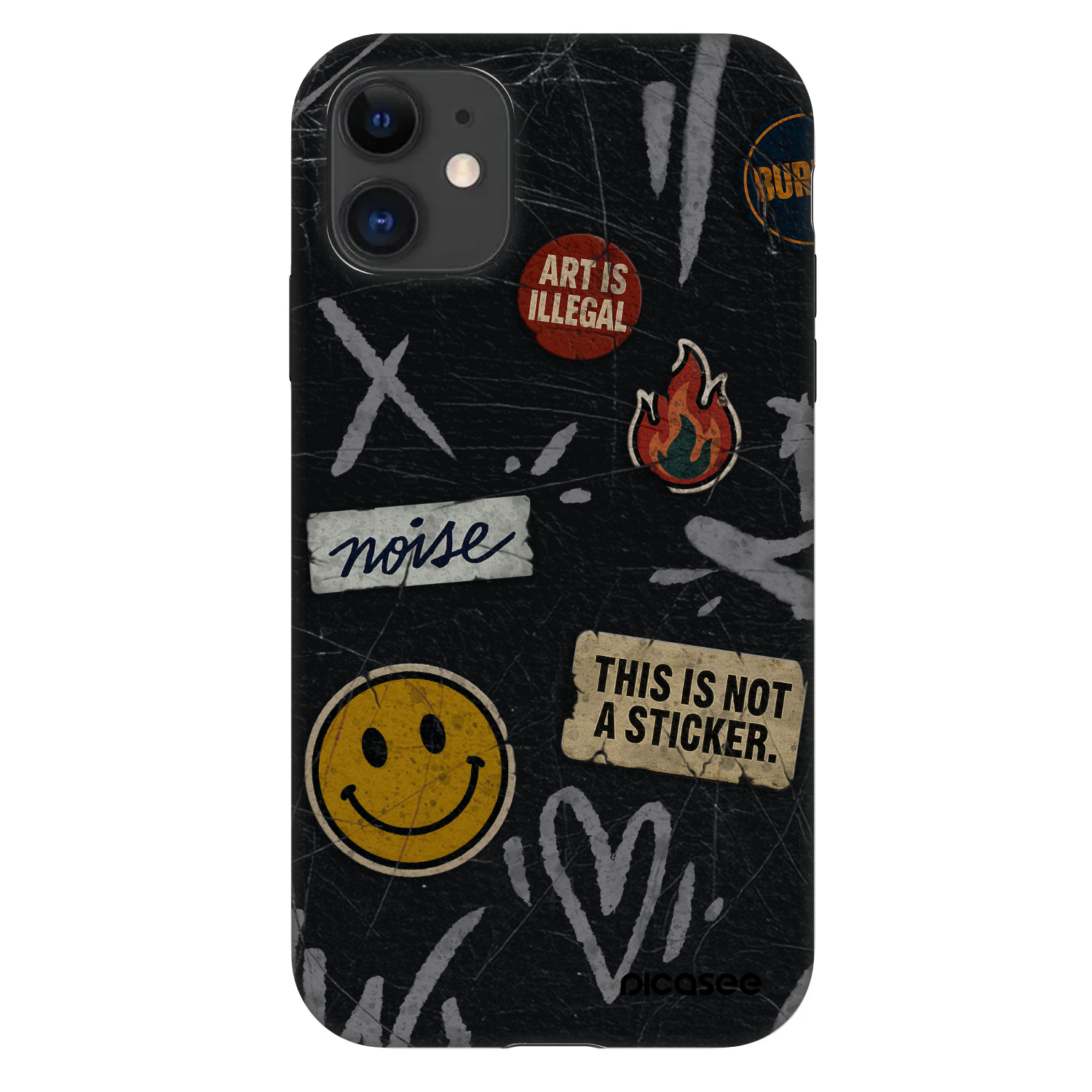 Picasee Fashion Case na Apple iPhone 11 - STICKERS x TAGS