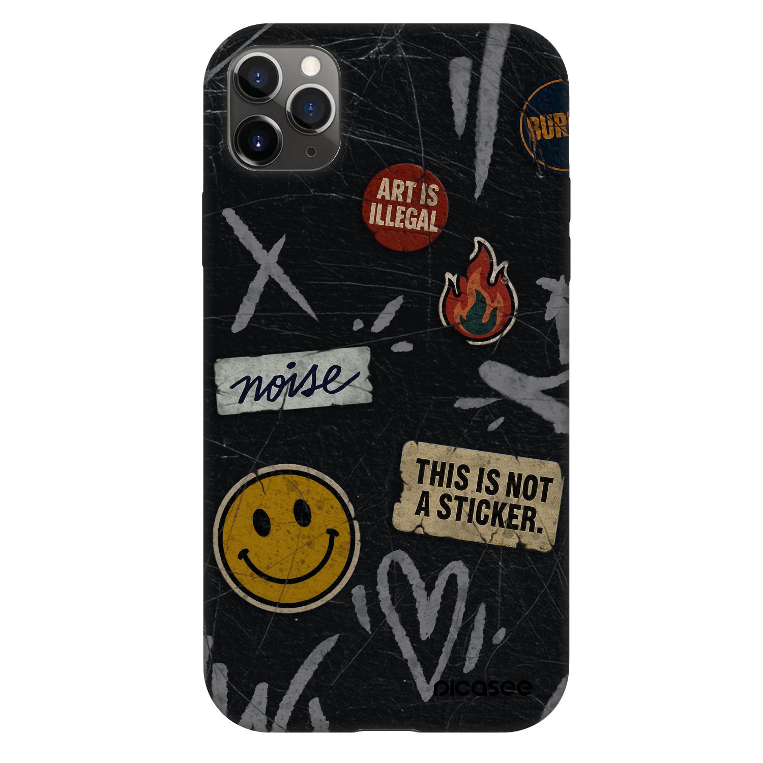 Picasee Fashion Case na Apple iPhone 11 Pro Max - STICKERS x TAGS