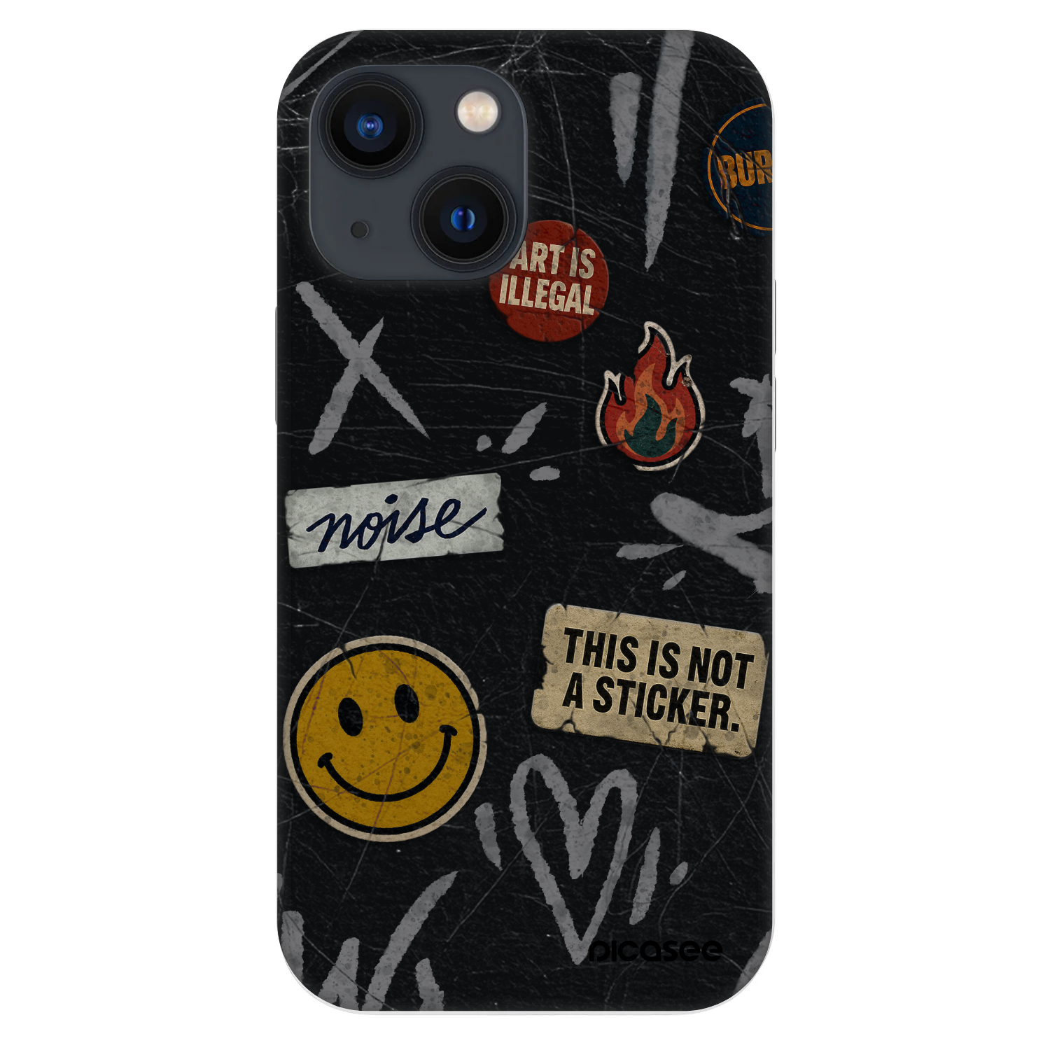 Picasee Fashion Case na Apple iPhone 13 mini - STICKERS x TAGS