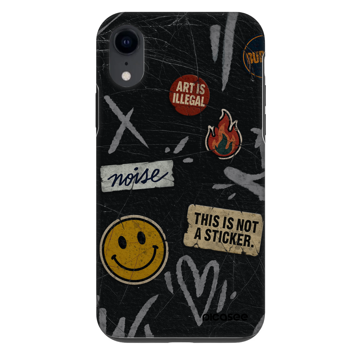 Picasee Fashion Case na Apple iPhone XR - STICKERS x TAGS