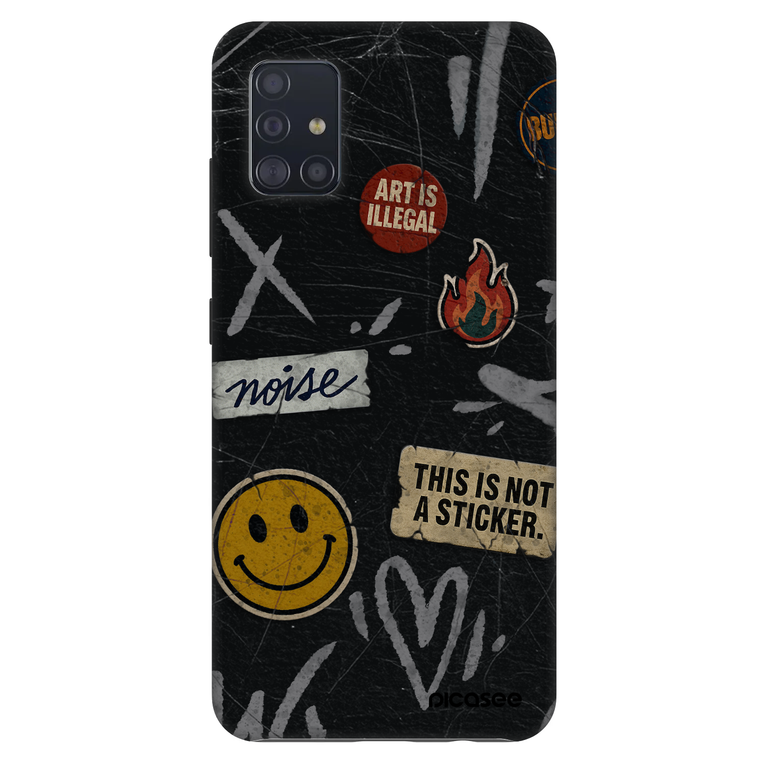 Picasee Fashion Case na Samsung Galaxy A51 A515F - STICKERS x TAGS