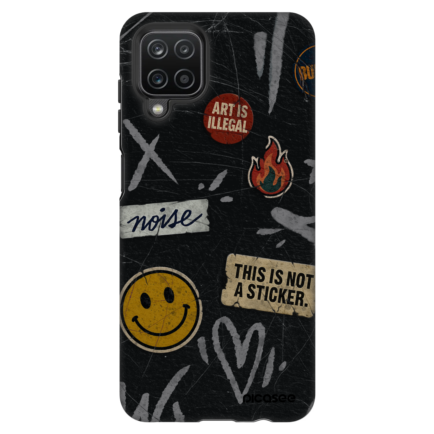Picasee Fashion Case na Samsung Galaxy A12 A125F - STICKERS x TAGS