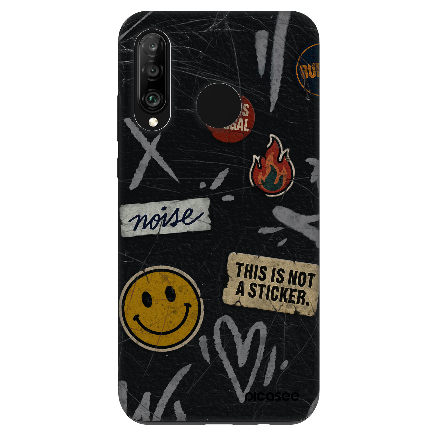Picasee Fashion Case na Huawei P30 Lite - STICKERS x TAGS