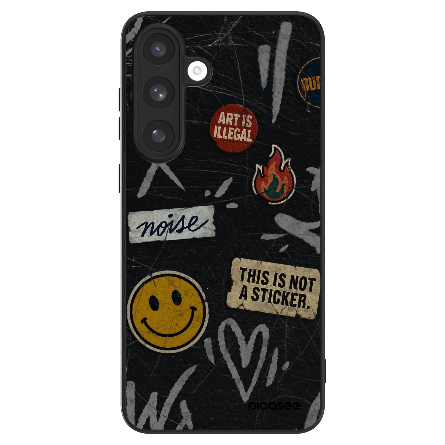 Picasee ULTIMATE CASE PowerShare pro Samsung Galaxy S25 FE 5G - STICKERS x TAGS