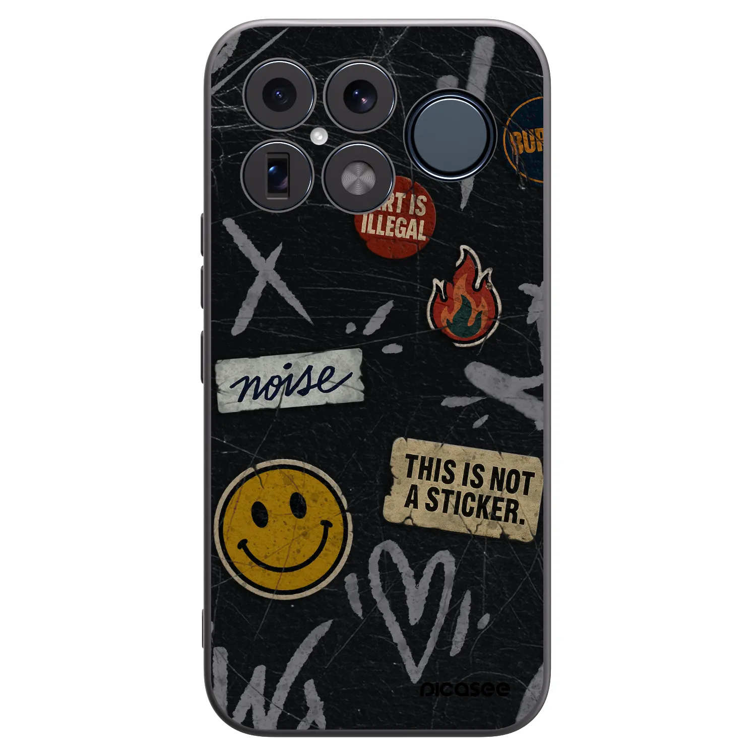 Picasee silikonowe czarne etui na Xiaomi Poco F8 Ultra - STICKERS x TAGS