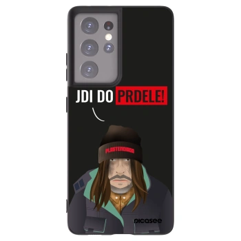 Picasee silikonowe czarne etui na Samsung Galaxy S21 Ultra 5G G998B - Bezďák
