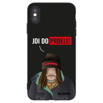 Picasee silikonowe czarne etui na Apple iPhone XS Max - Bezďák