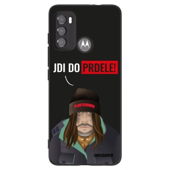 Picasee silikonowe czarne etui na Motorola Moto G60 - Bezďák