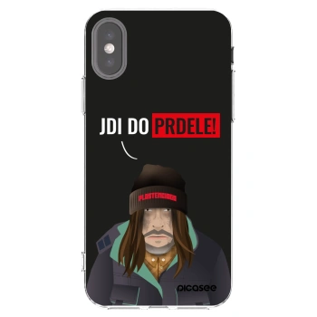 Picasee silikonowe przeźroczyste etui na Apple iPhone X/XS - Bezďák
