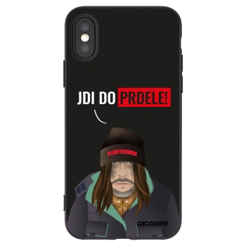 Picasee silikonowe czarne etui na Apple iPhone X/XS - Bezďák