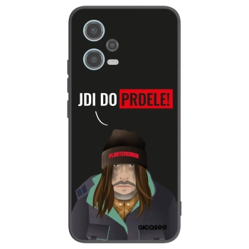 Picasee silikonowe czarne etui na Xiaomi Redmi Note 12 5G - Bezďák