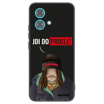 Picasee silikonowe czarne etui na Motorola Edge 40 Neo - Bezďák