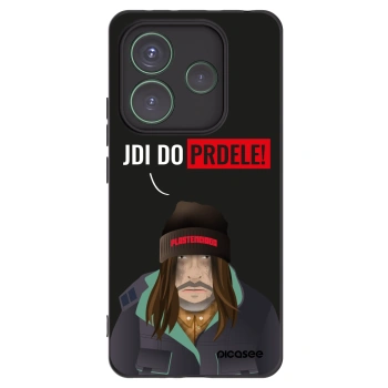 Picasee silikonowe czarne etui na Xiaomi Redmi Note 14 5G - Bezďák