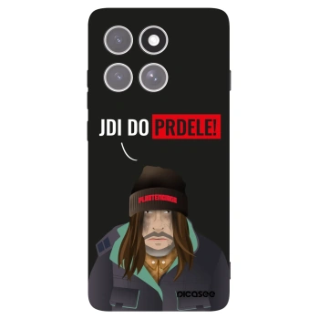 Picasee silikonowe czarne etui na Motorola Edge 60 Pro - Bezďák