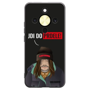 Picasee silikonowe czarne etui na Honor Magic8 Lite 5G - Bezďák