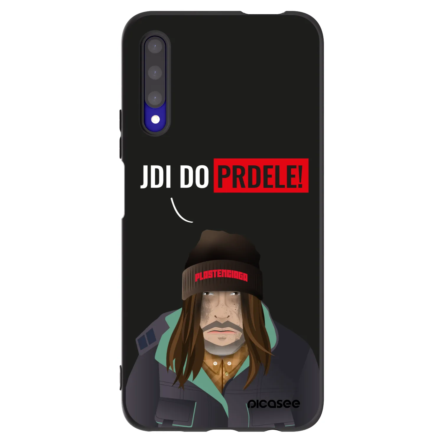 Picasee silikonowe czarne etui na Honor 9X Pro - Bezďák