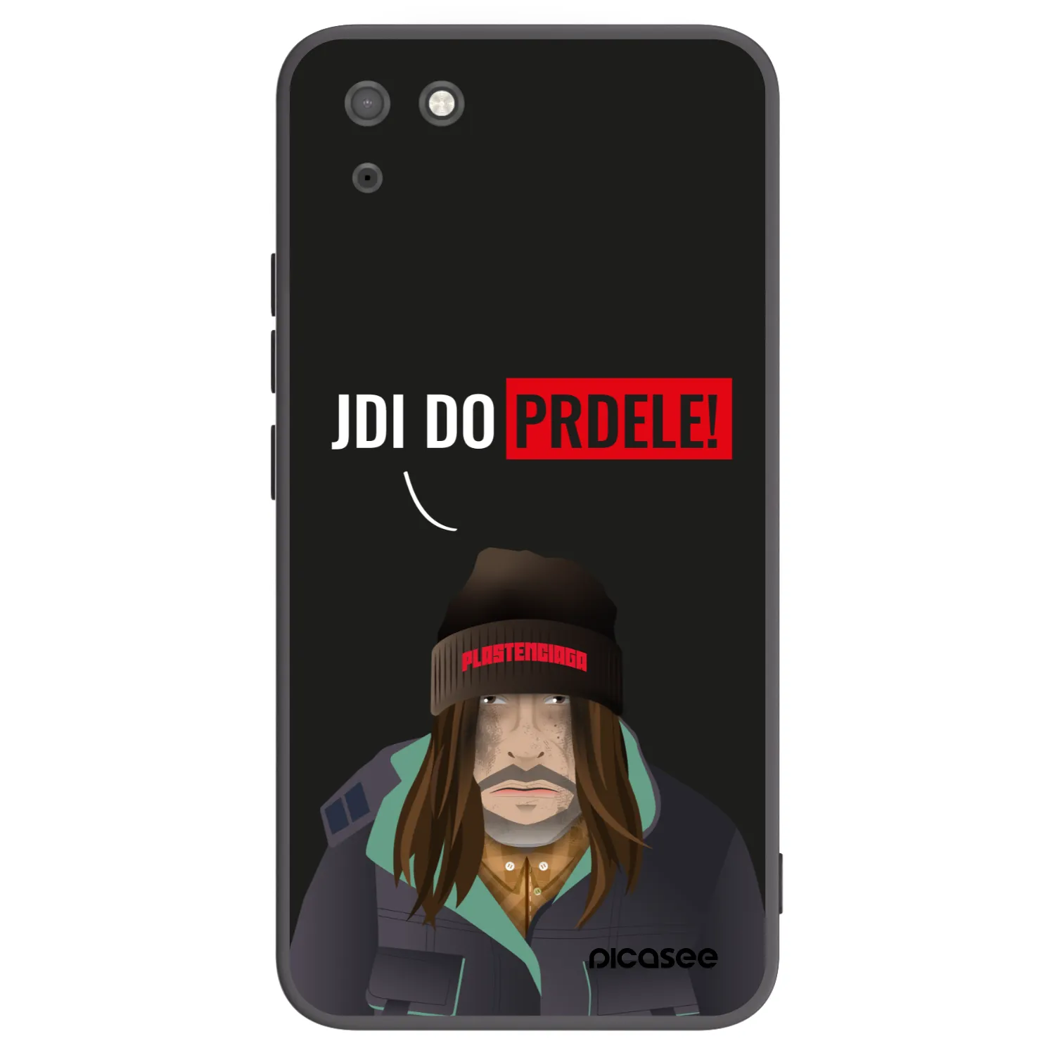 Picasee silikonowe czarne etui na Huawei Y5P - Bezďák