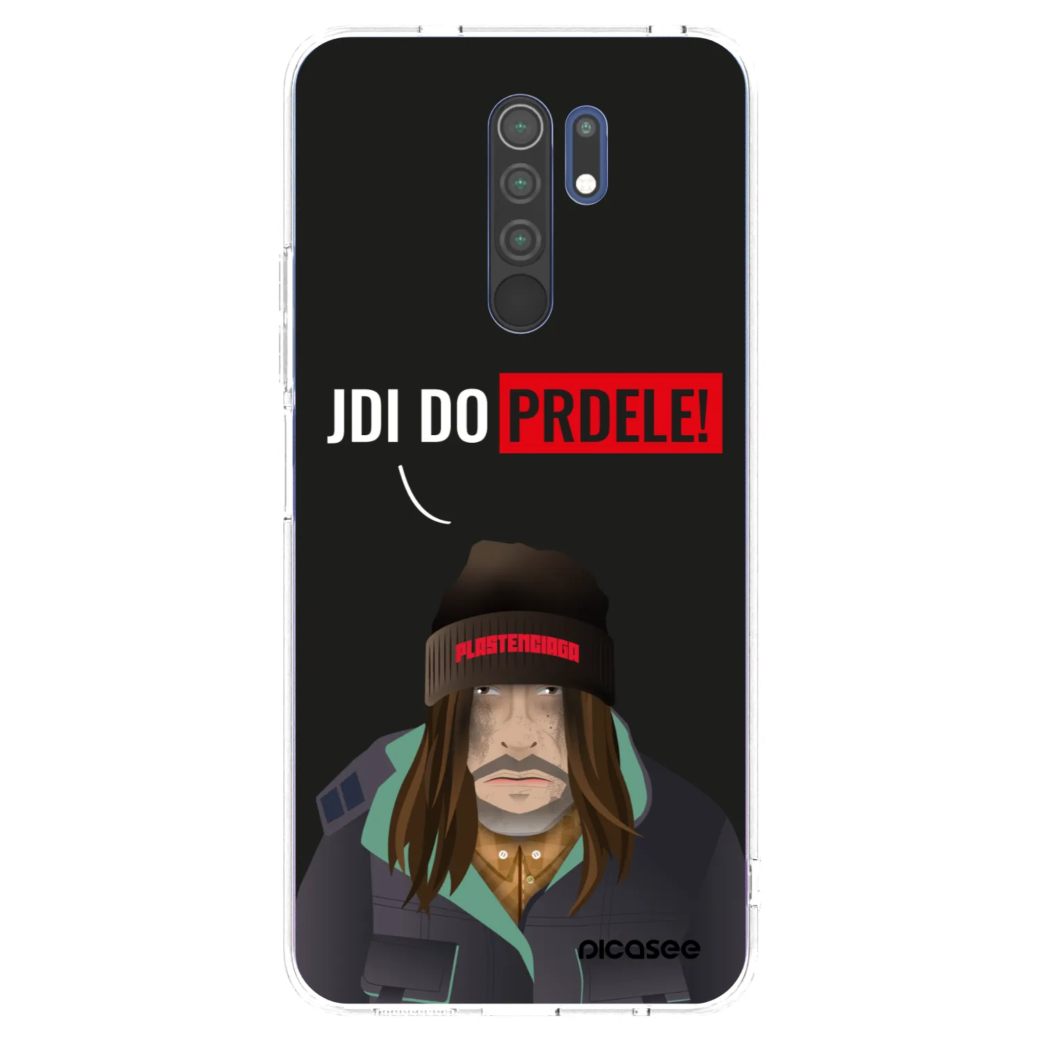Picasee silikonowe przeźroczyste etui na Xiaomi Redmi 9 - Bezďák