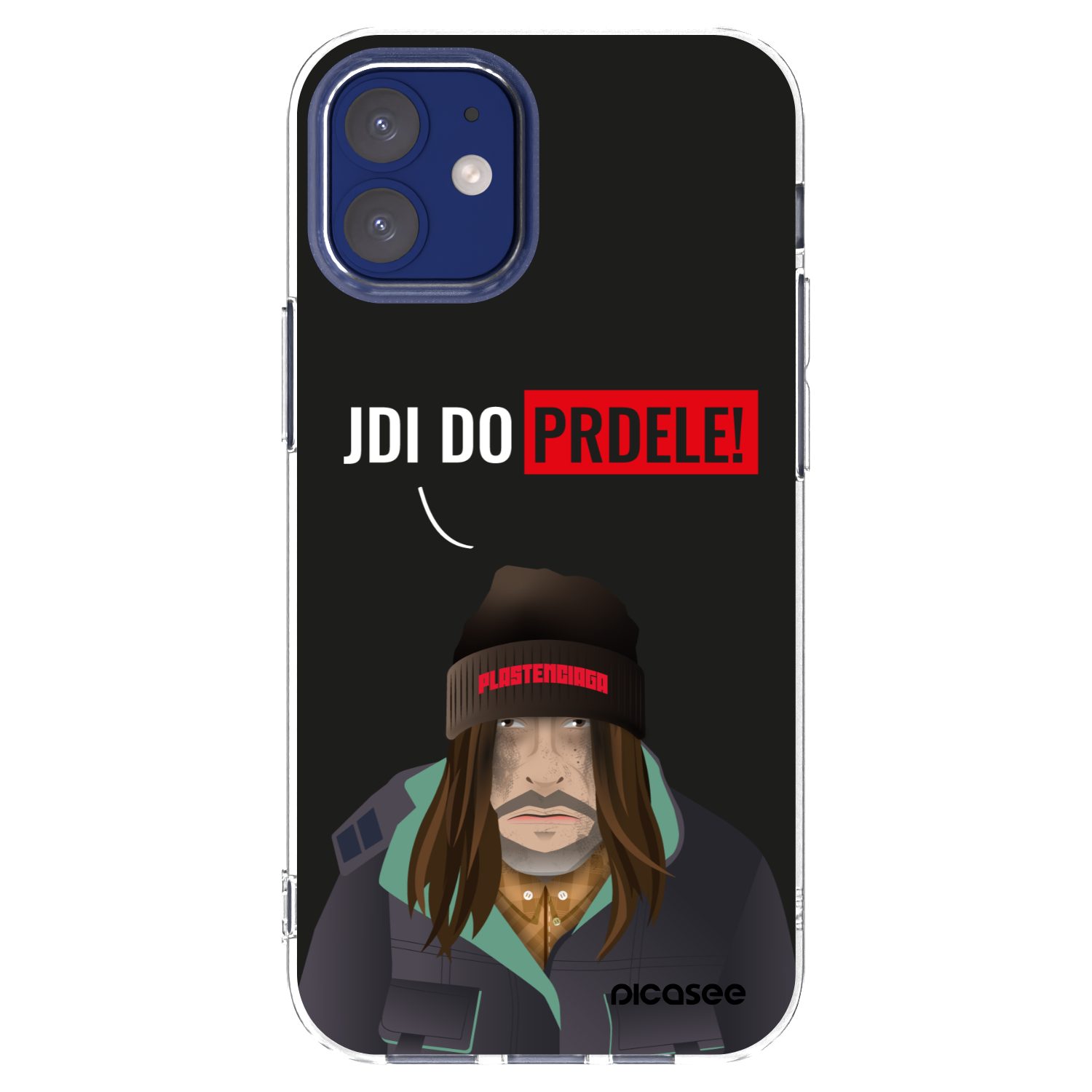 Picasee silikonowe przeźroczyste etui na Apple iPhone 12 mini - Bezďák