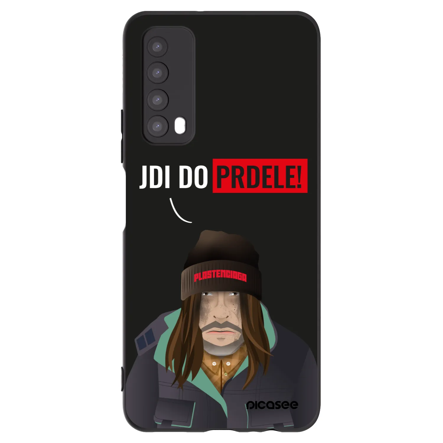 Picasee silikonowe czarne etui na Huawei P Smart 2021 - Bezďák