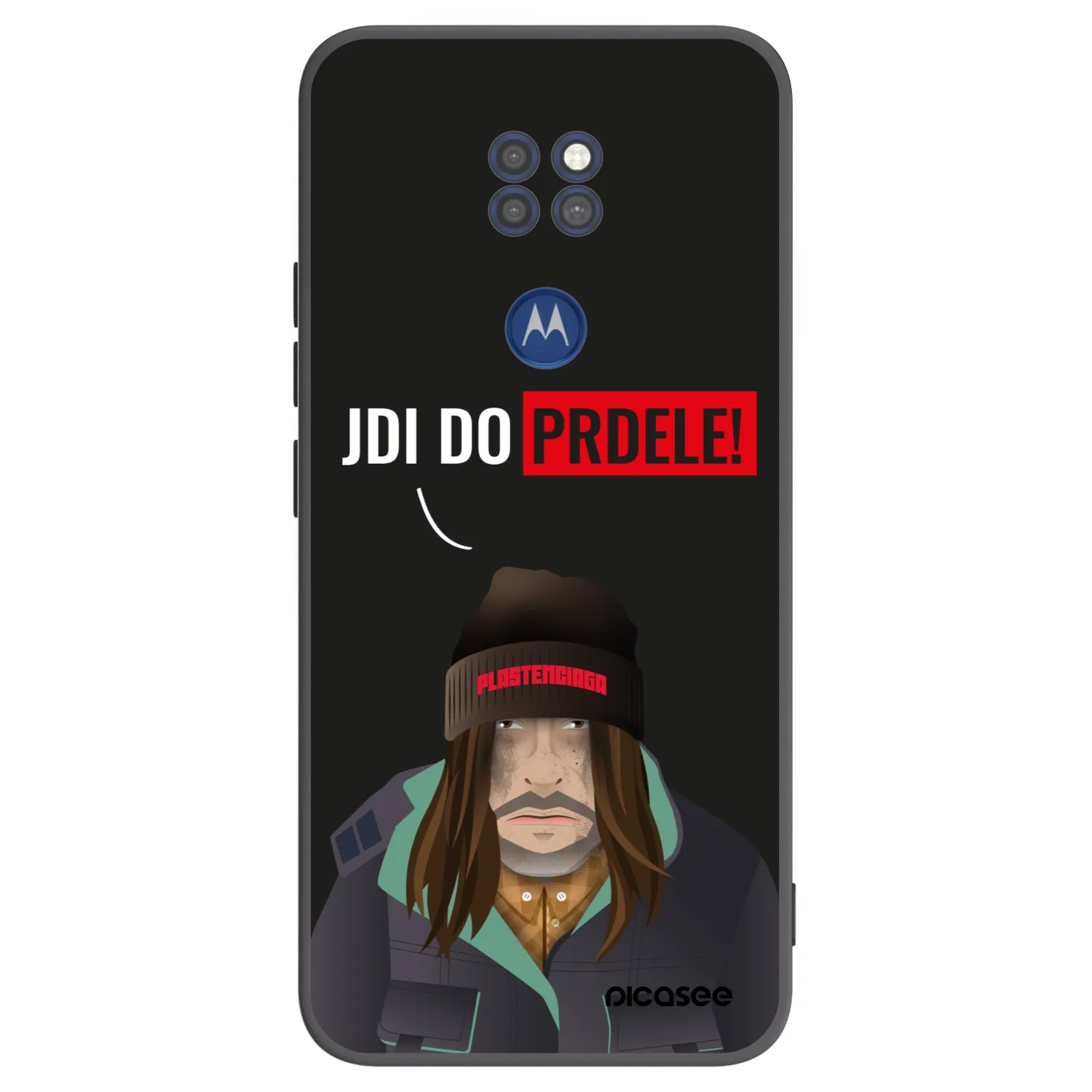 Picasee silikonowe czarne etui na Motorola Moto G9 Play - Bezďák