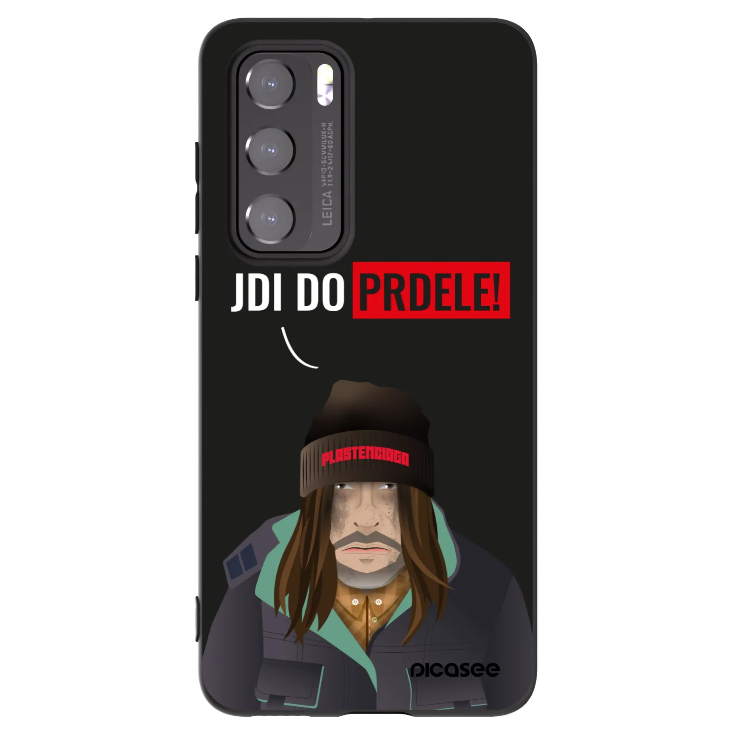 Picasee silikonowe czarne etui na Huawei P40 - Bezďák