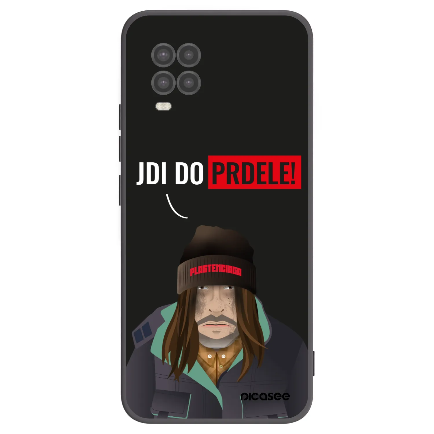 Picasee silikonowe czarne etui na Xiaomi Mi 10 Lite - Bezďák