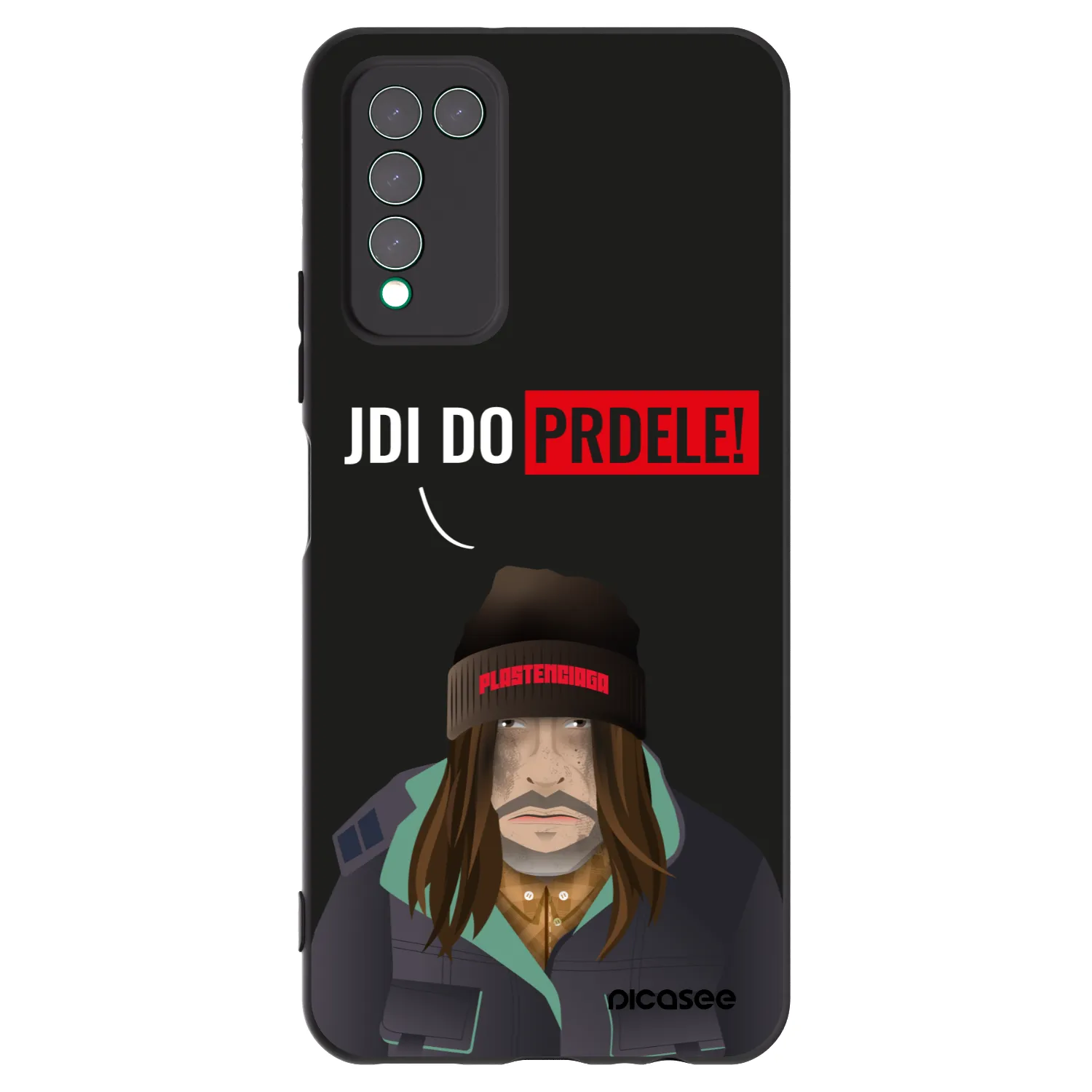 Picasee silikonowe czarne etui na Honor 10X Lite - Bezďák
