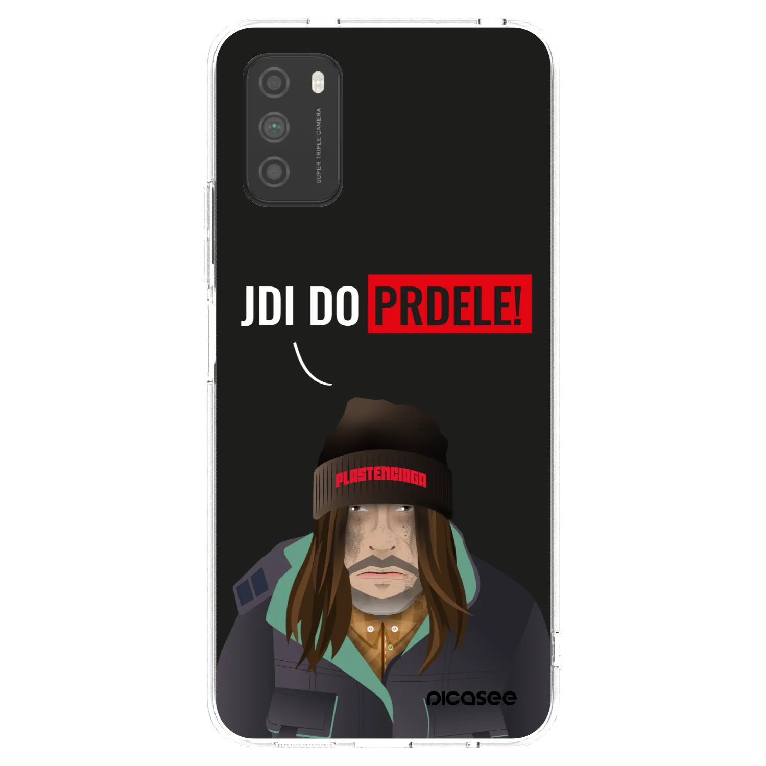 Picasee silikonowe przeźroczyste etui na Xiaomi Poco M3 - Bezďák