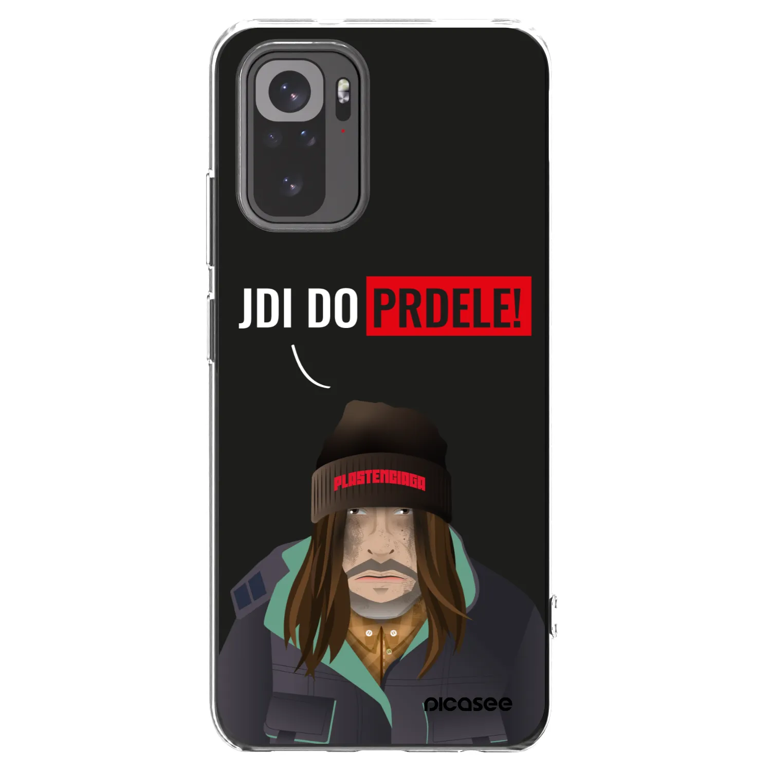 Picasee silikonowe przeźroczyste etui na Xiaomi Redmi Note 10S - Bezďák