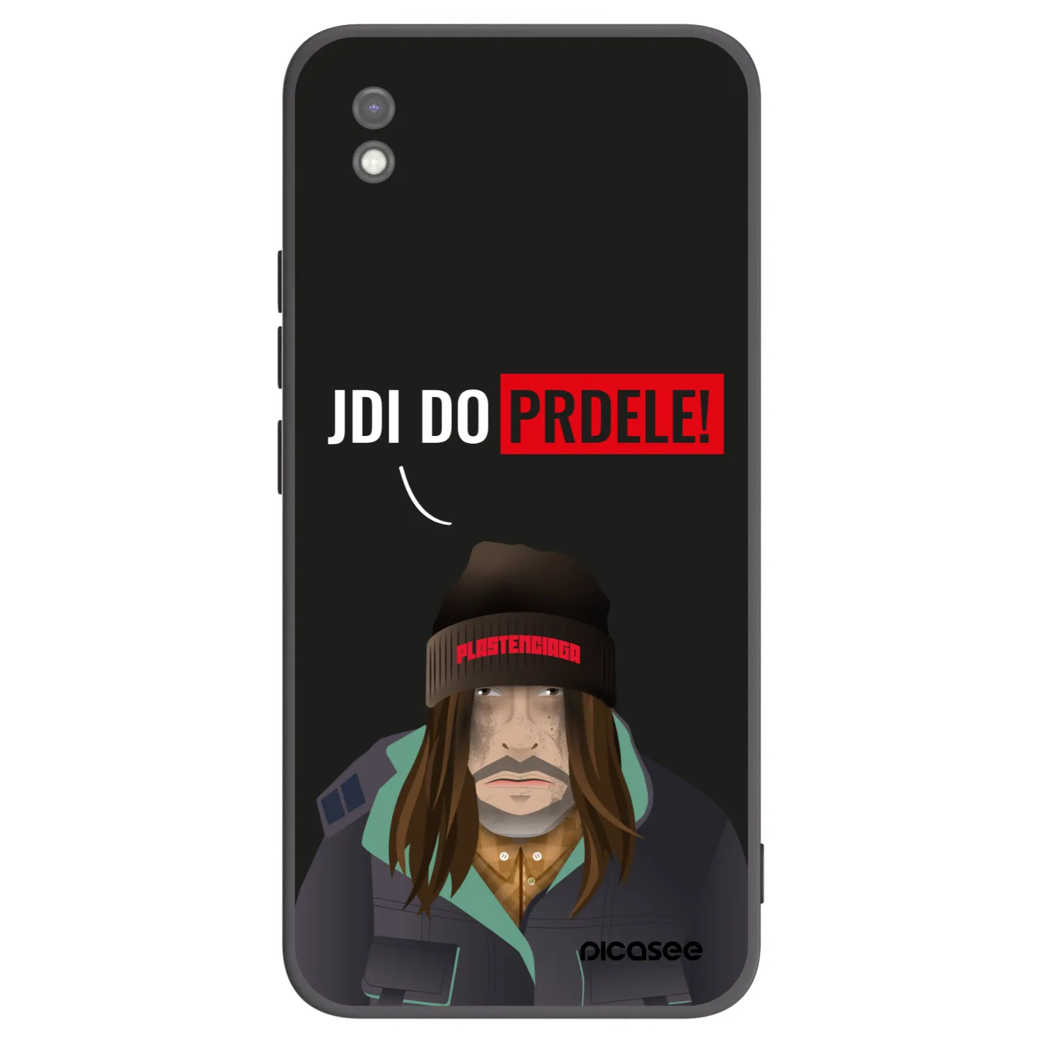 Picasee silikonowe czarne etui na Xiaomi Redmi 9AT - Bezďák