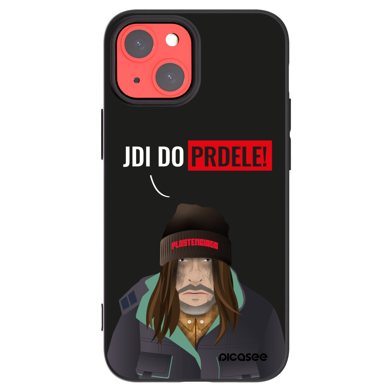 Picasee silikonowe czarne etui na Apple iPhone 13 mini - Bezďák