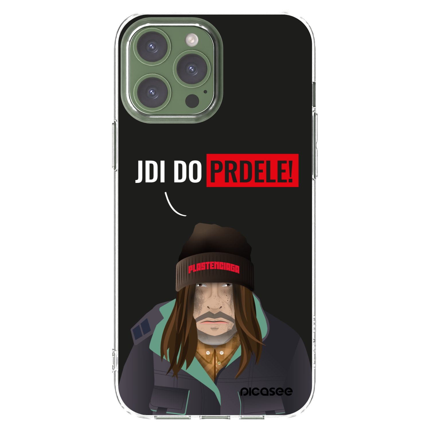 Picasee silikonowe przeźroczyste etui na Apple iPhone 13 Pro Max - Bezďák