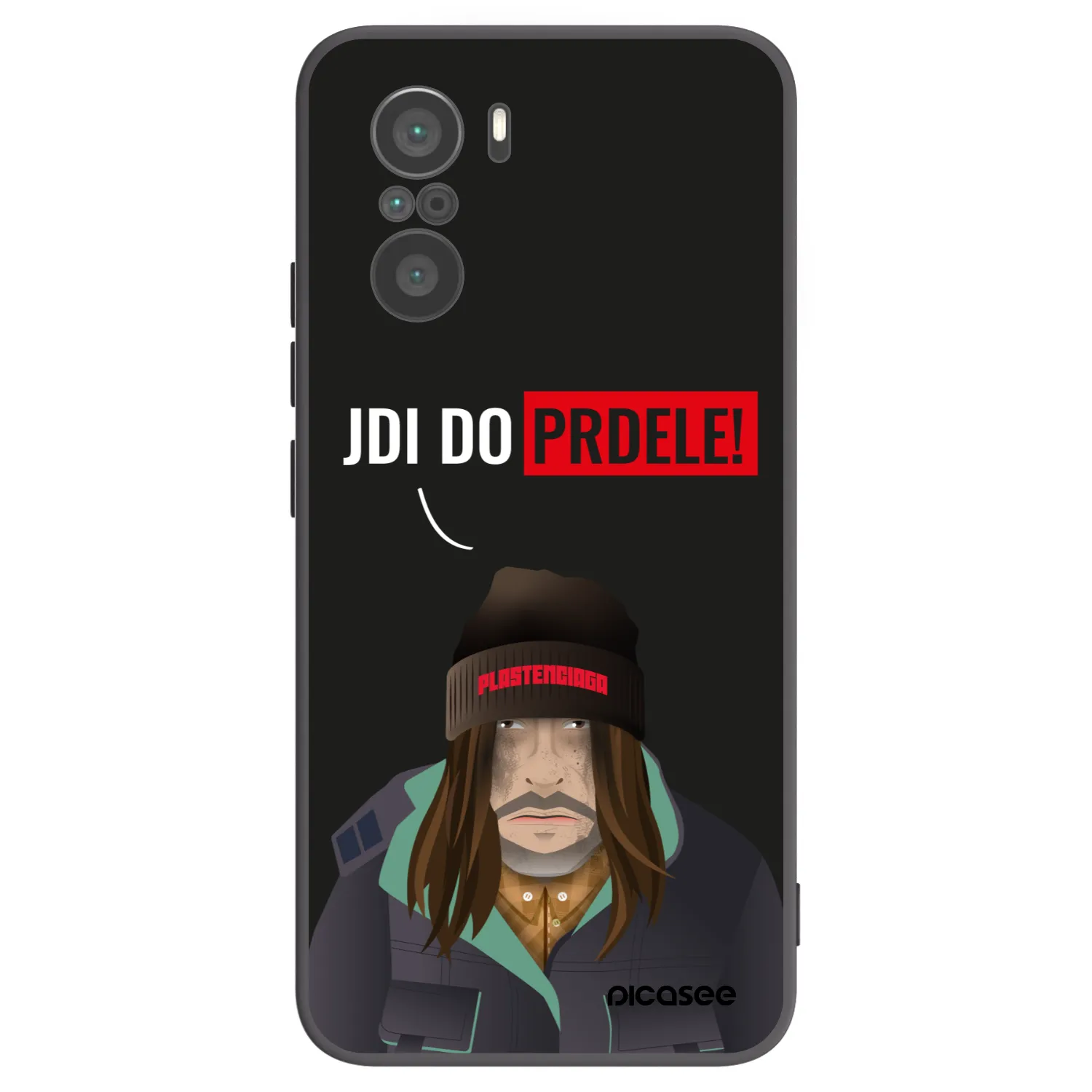 Picasee silikonowe czarne etui na Xiaomi Poco F3 - Bezďák
