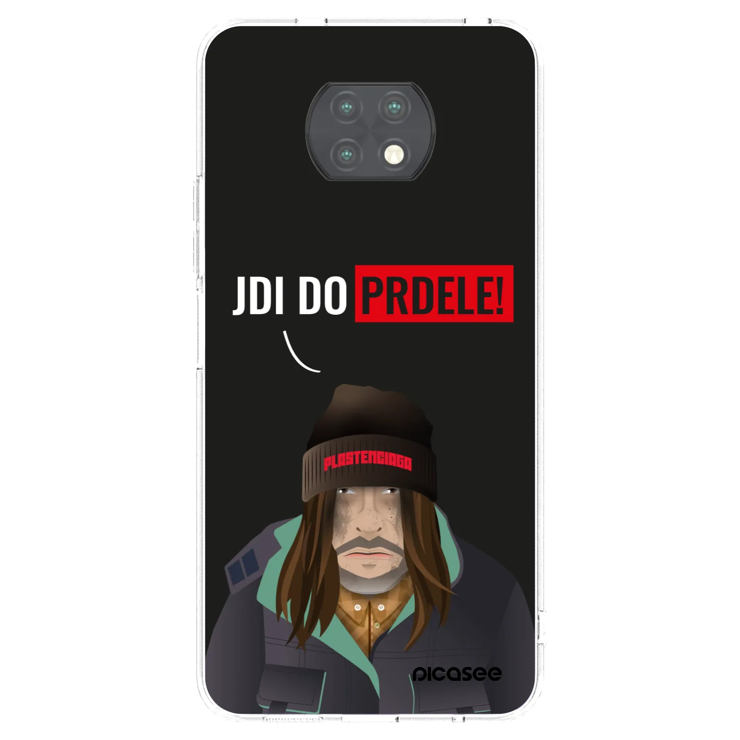Picasee silikonowe przeźroczyste etui na Xiaomi Redmi Note 9T - Bezďák