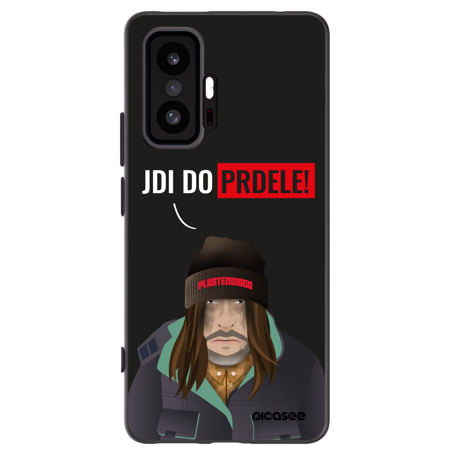 Picasee silikonowe czarne etui na Xiaomi 11T - Bezďák