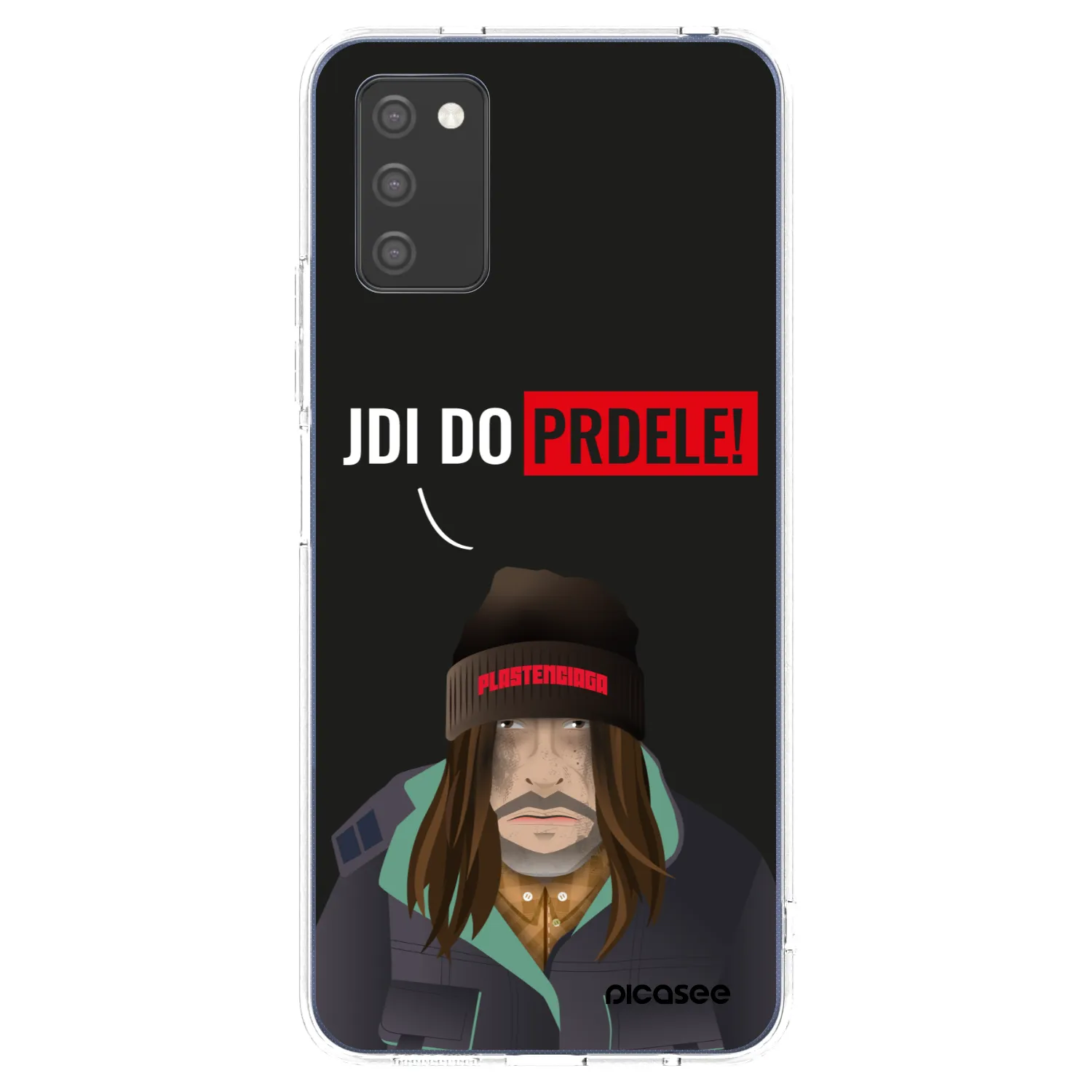 Picasee silikonowe przeźroczyste etui na Samsung Galaxy A03s A037G - Bezďák