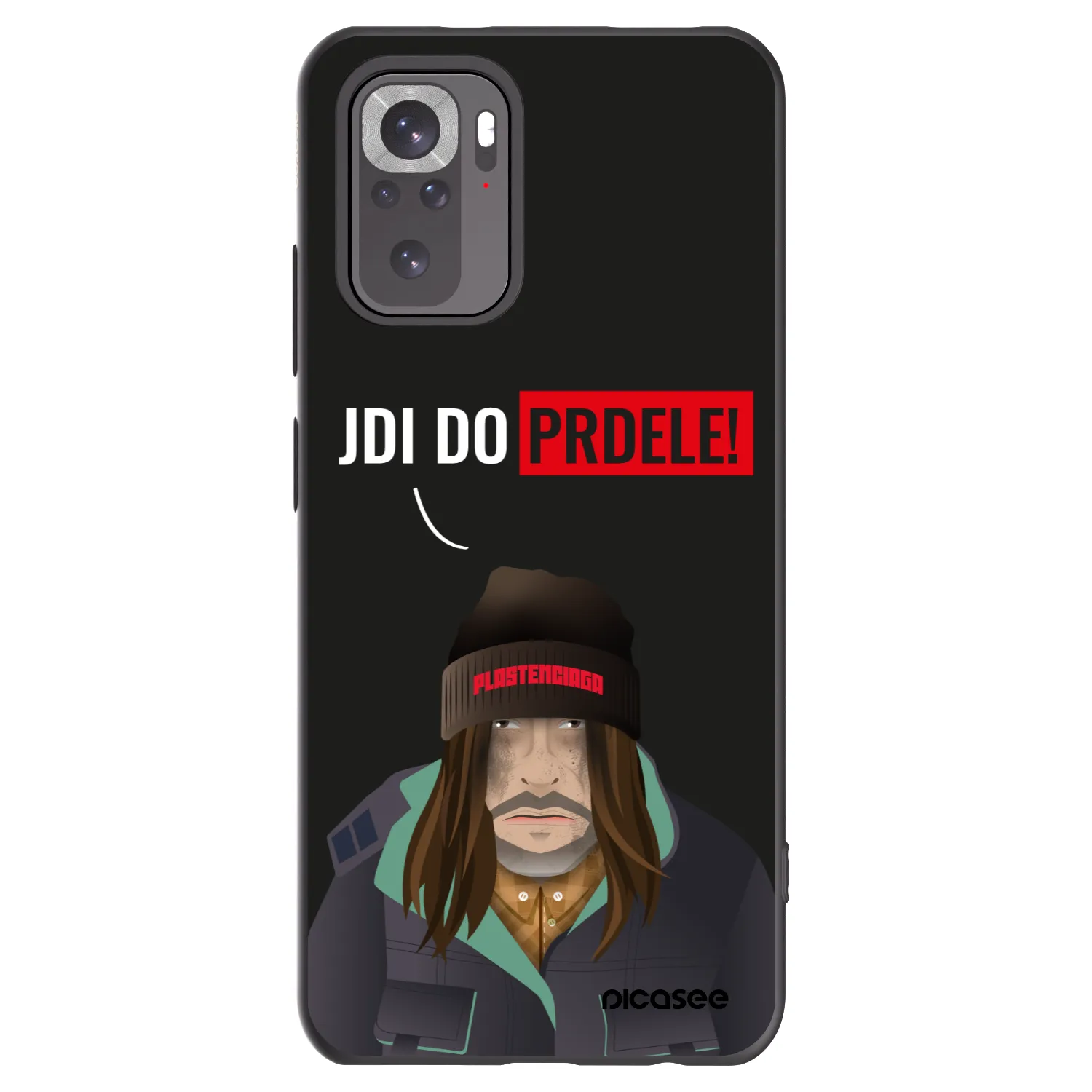 Picasee silikonowe czarne etui na Xiaomi Redmi Note 11S 4G - Bezďák