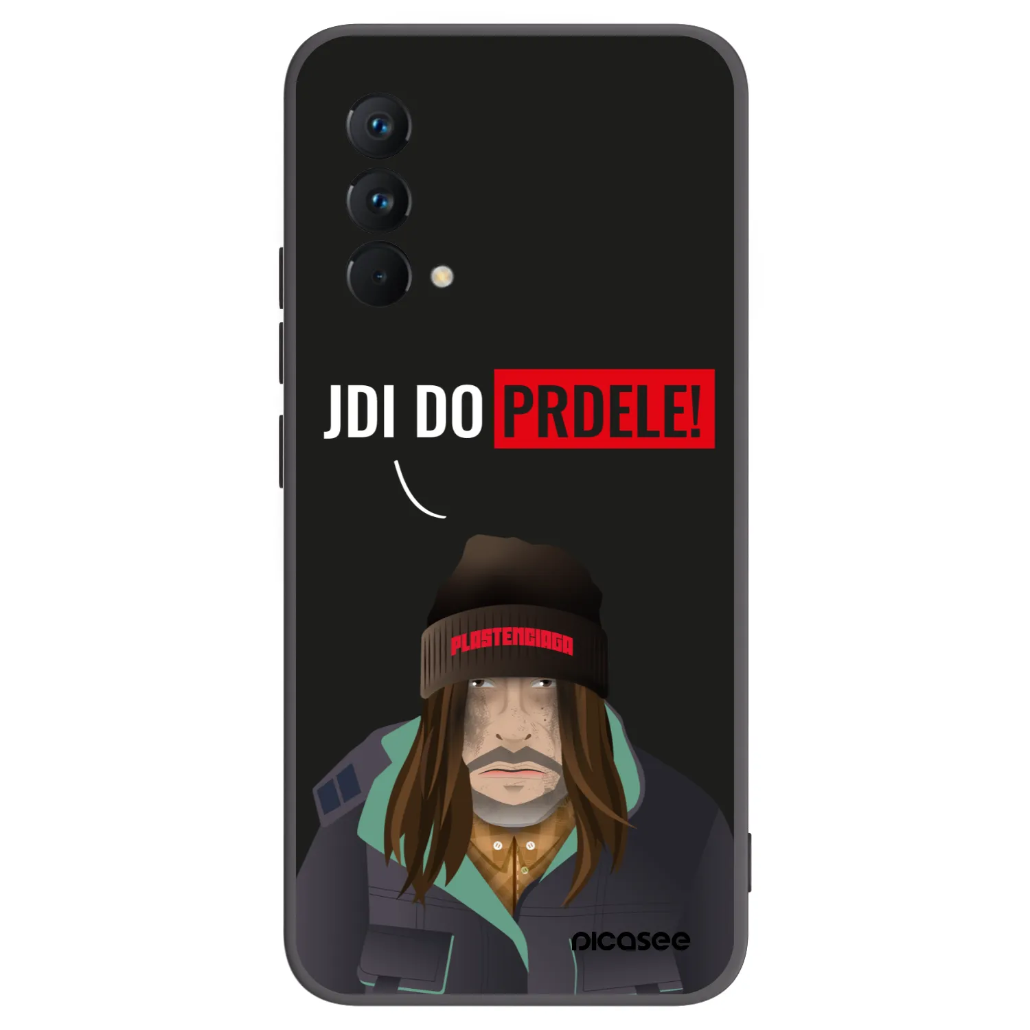 Picasee silikonowe czarne etui na Realme GT Master Edition 5G - Bezďák