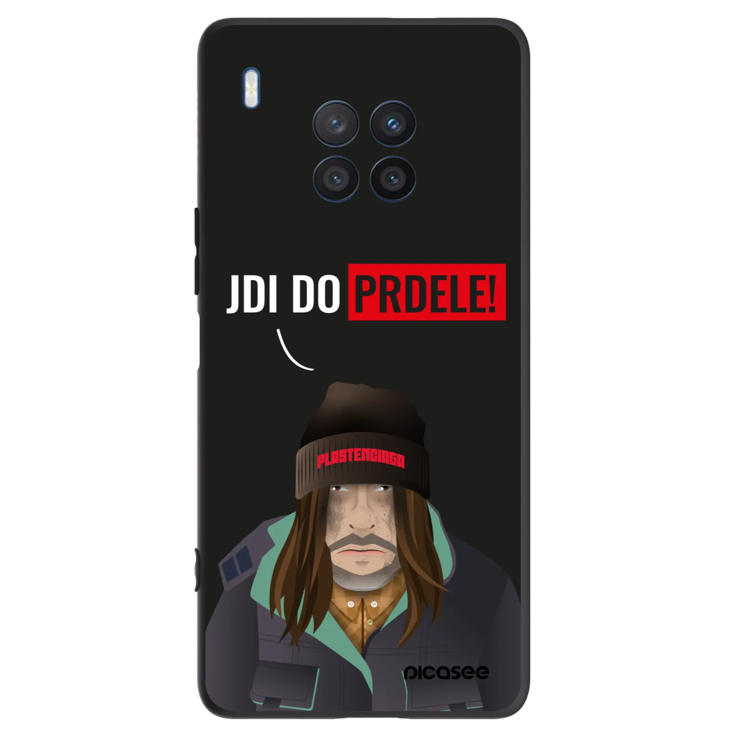 Picasee silikonowe czarne etui na Honor 50 Lite - Bezďák