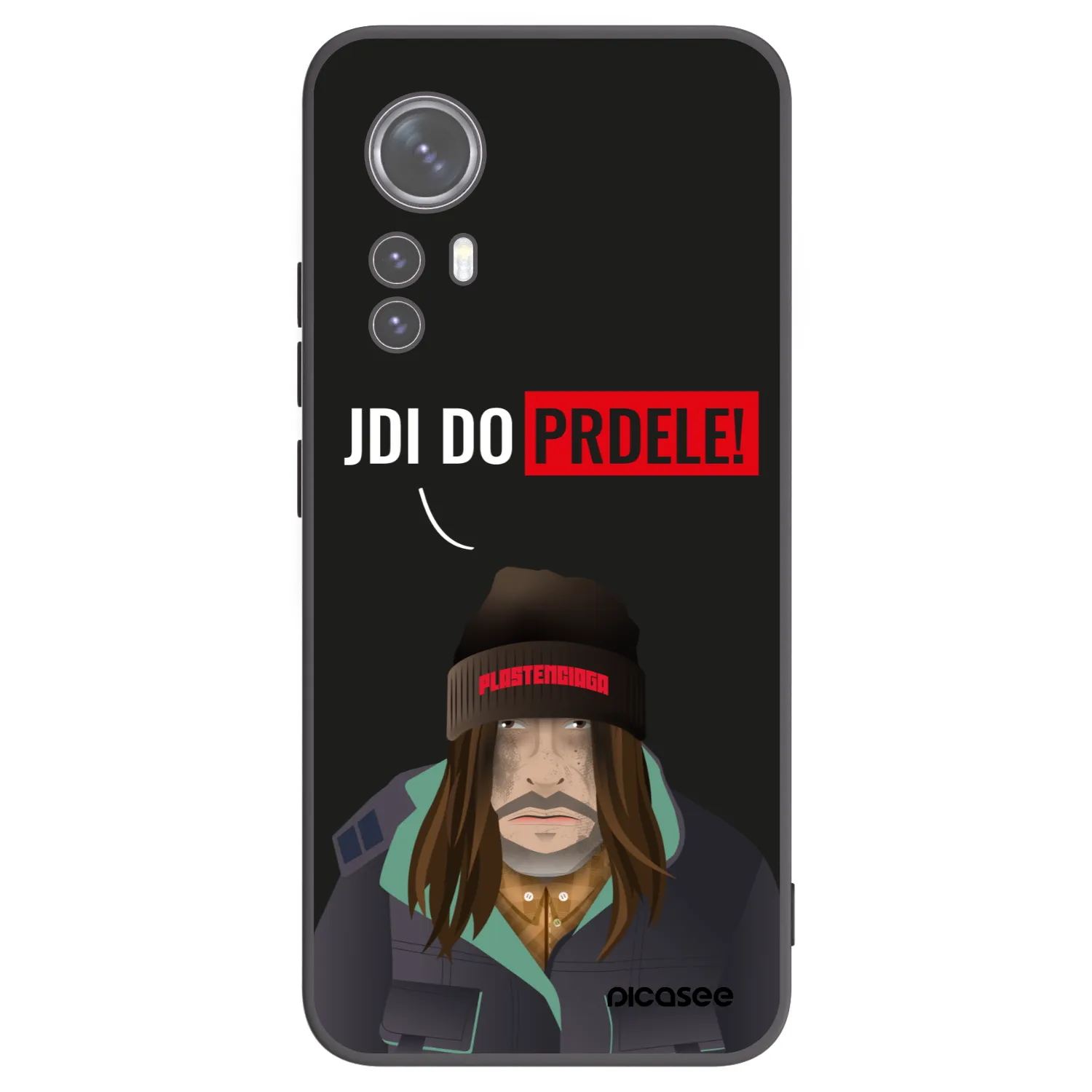 Picasee silikonowe czarne etui na Xiaomi 12X - Bezďák