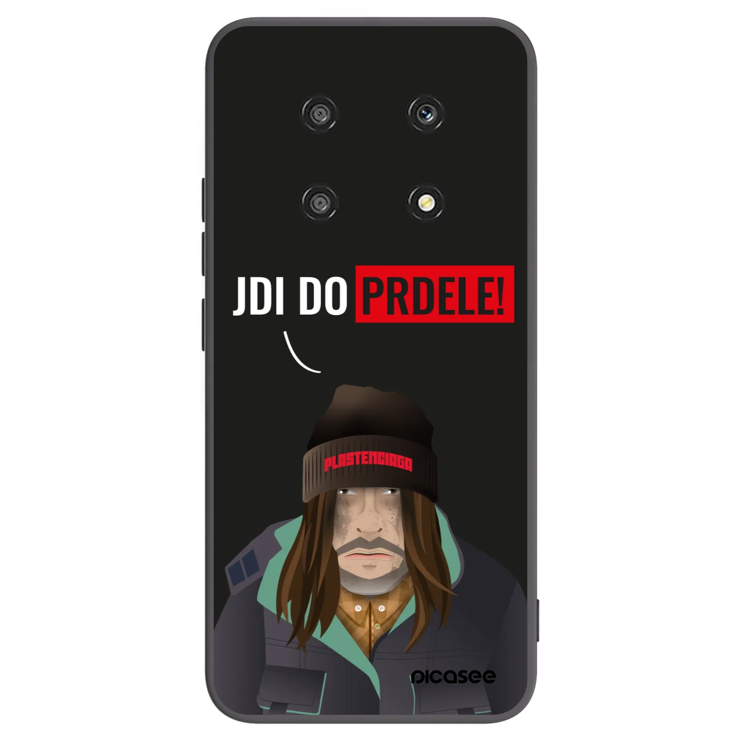 Picasee silikonowe czarne etui na Honor Magic4 Lite 5G - Bezďák