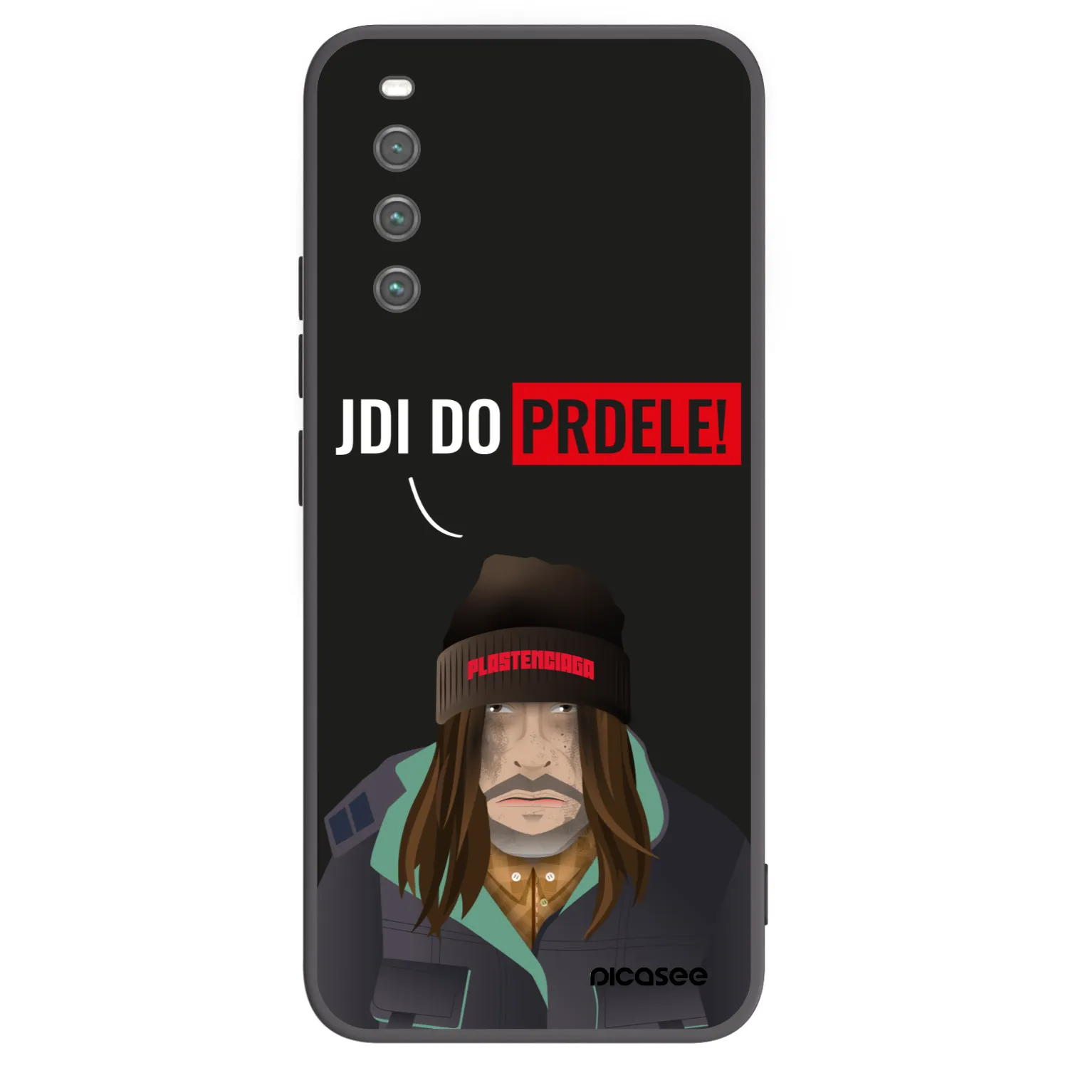 Picasee silikonowe czarne etui na Sony Xperia 10 IV 5G - Bezďák