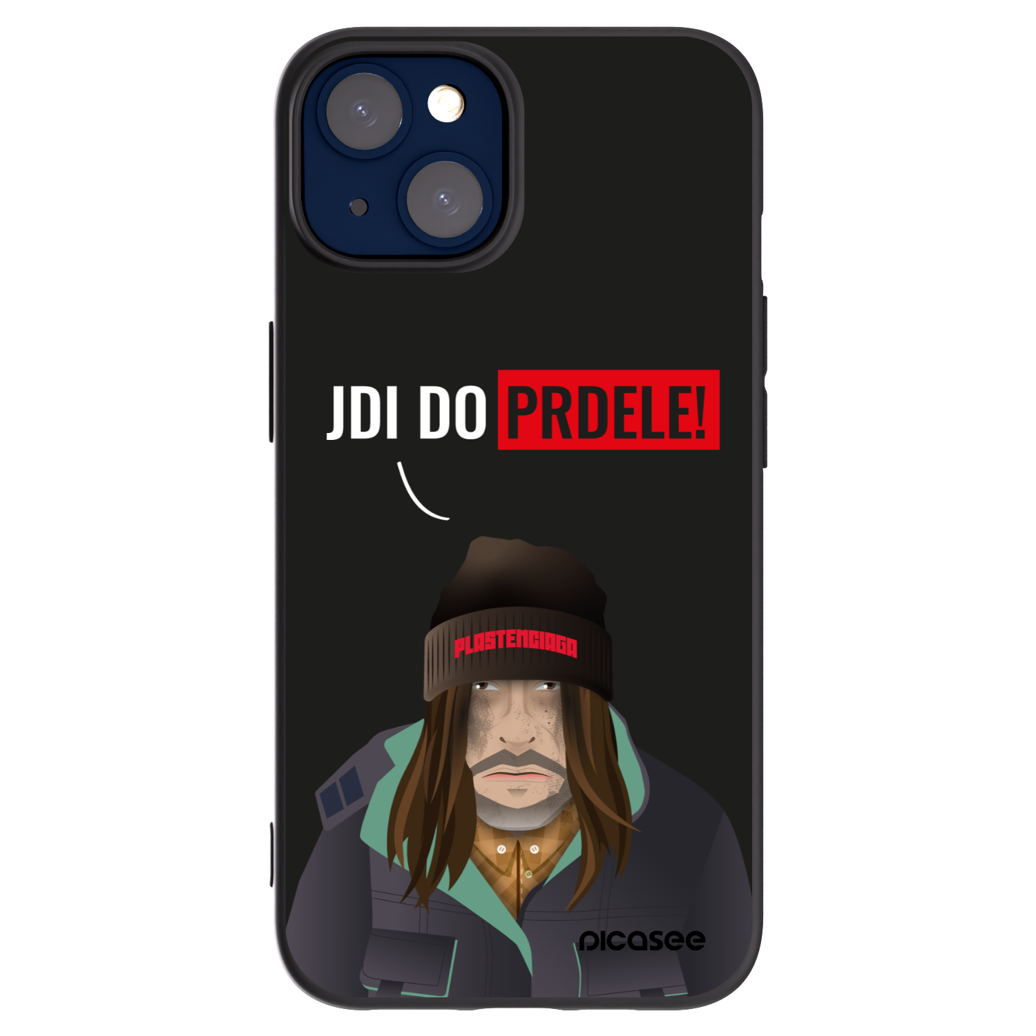 Picasee silikonowe czarne etui na Apple iPhone 14 - Bezďák