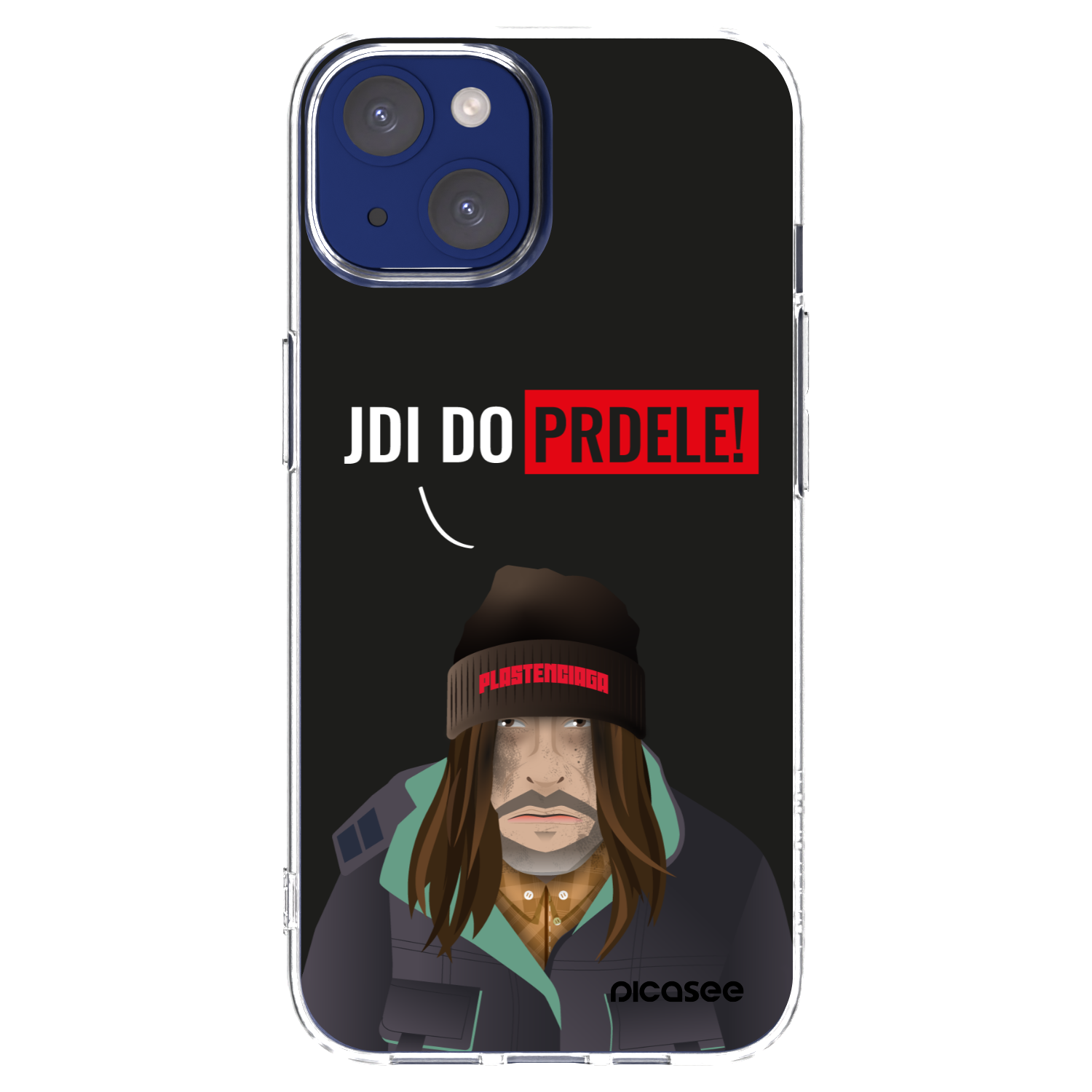 Picasee silikonowe przeźroczyste etui na Apple iPhone 14 - Bezďák
