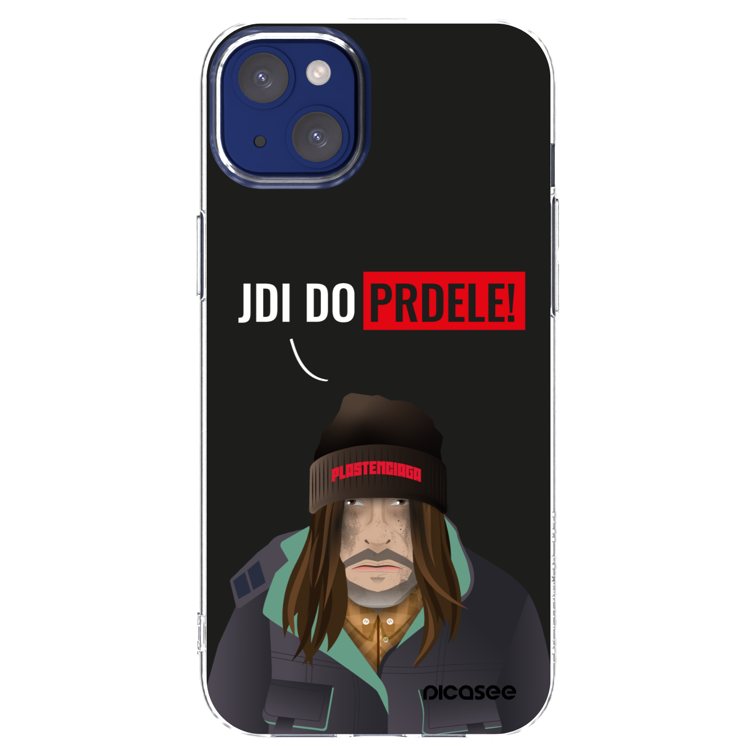 Picasee silikonowe przeźroczyste etui na Apple iPhone 14 Plus - Bezďák