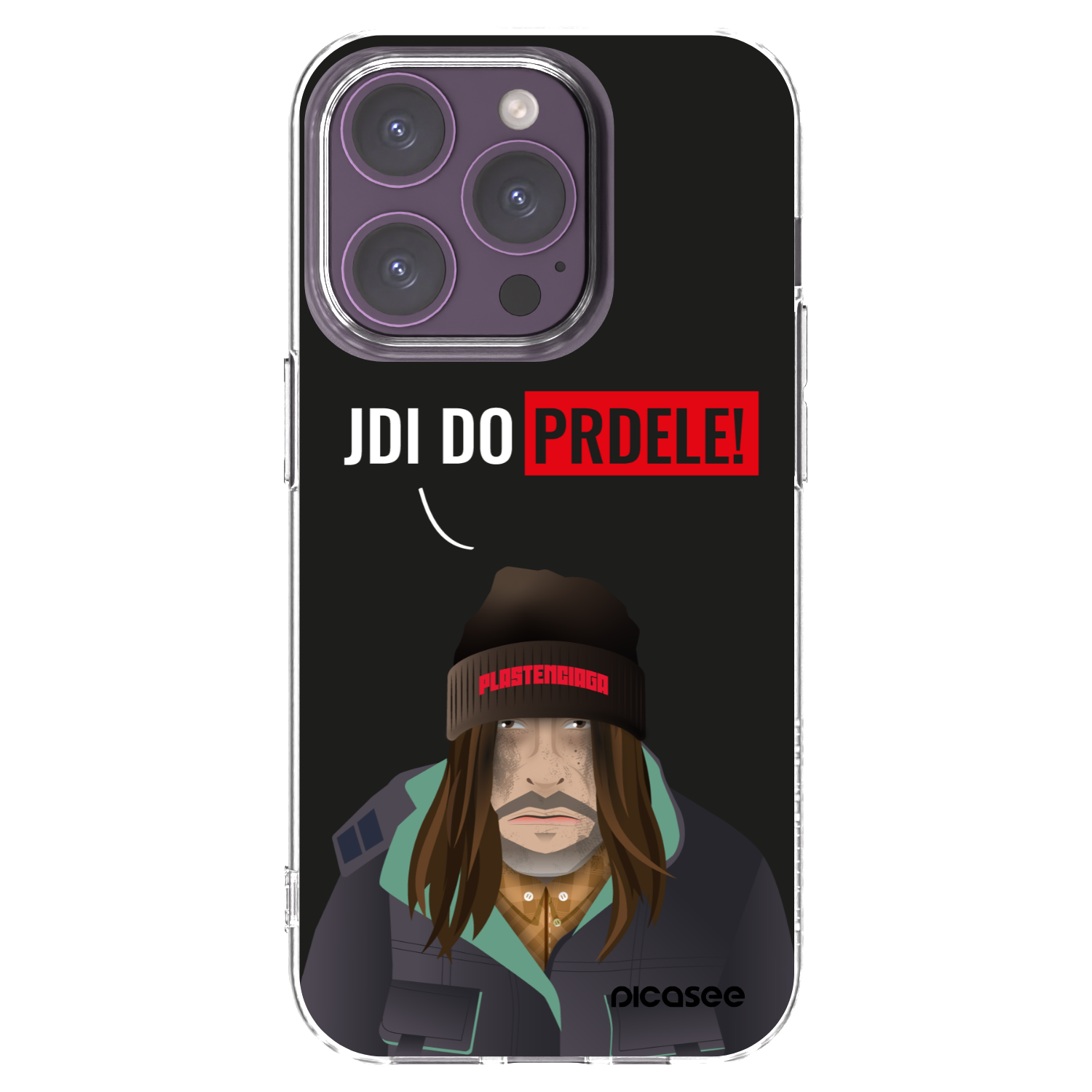 Picasee silikonowe przeźroczyste etui na Apple iPhone 14 Pro - Bezďák