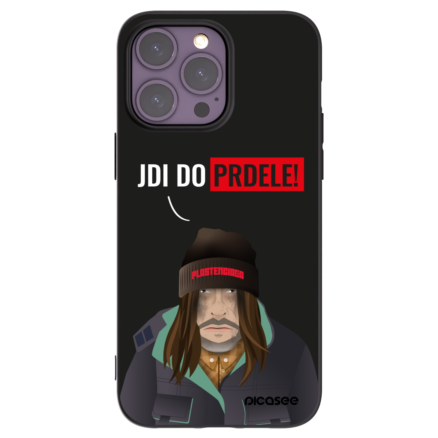 Picasee silikonowe czarne etui na Apple iPhone 14 Pro Max - Bezďák